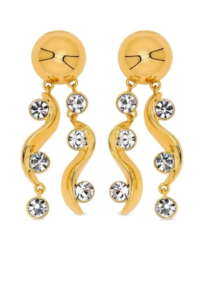 Oscar de la Renta crystal-embellished earrings - Gold