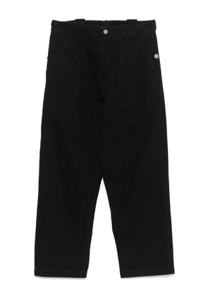 Isabel Benenato buttons-engraved jeans - Black