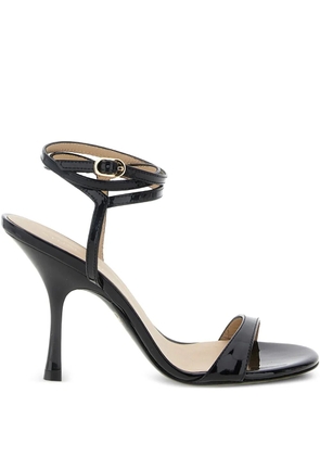 Stuart Weitzman 100mm Nudist wrap-ankle sandals - Black