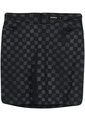 MISBHV logo-print mini skirt - Black