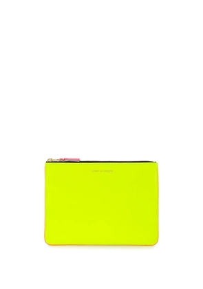 Comme Des Garçons Wallet colour-block zipped wallet - Yellow