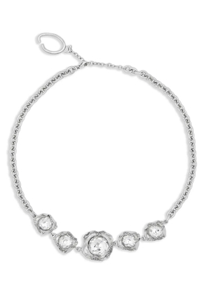 Oscar de la Renta crystal-embellished necklace - Silver