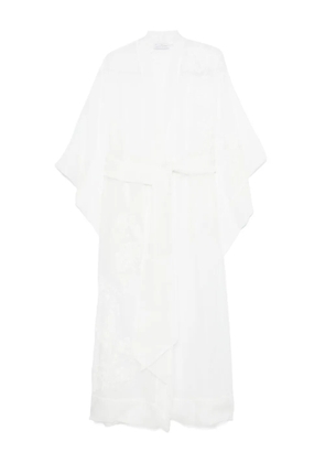 Carine Gilson tulle long robe - White