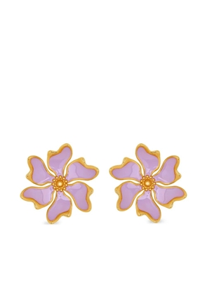 Oscar de la Renta Cherry Blossom earrings - Gold