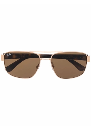 Ray-Ban rectangle-frame sunglasses - Brown