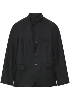 Black Comme Des Garçons layered single-breasted blazer