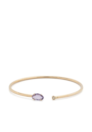 JIA JIA 14kt yellow gold Bendable pink sapphire cuff bracelet