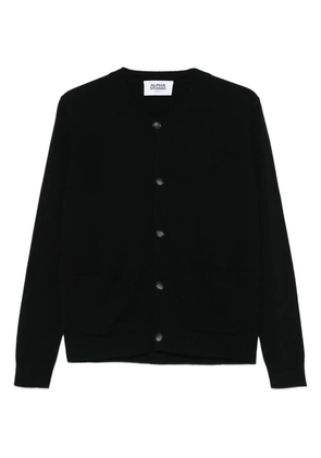 ALPHA STUDIO long-sleeved buttoned cardigan - Black