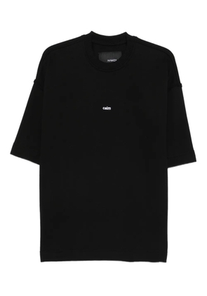 HAMZA calm embroidered T-shirt - Black