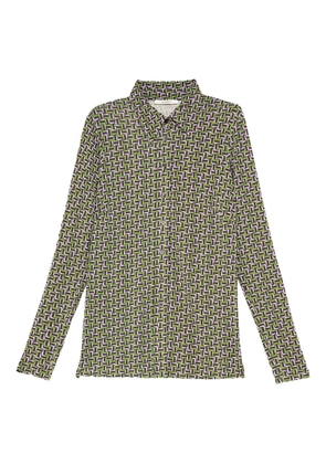 MALIPARMI geometric-print buttoned shirt - Green