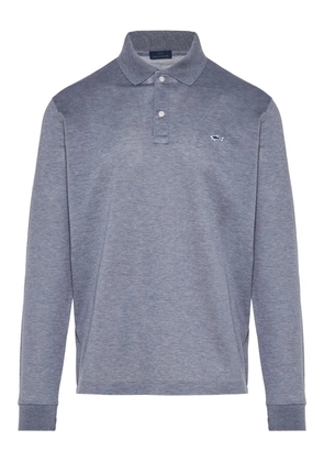 Paul & Shark long-sleeve embroidered polo shirt - Grey