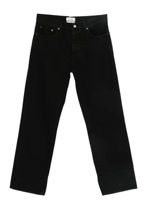 FRAME pocketed denim straight-leg jeans - Black
