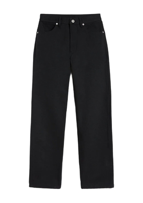 Jil Sander logo-patch jeans - Black