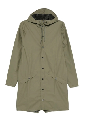 Rains hooded buttoned coat - Green