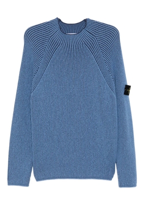 Stone Island logo-patch jumper - Blue