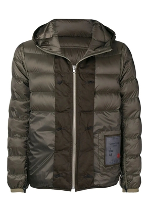 Ten C hooded padded jacket - Green