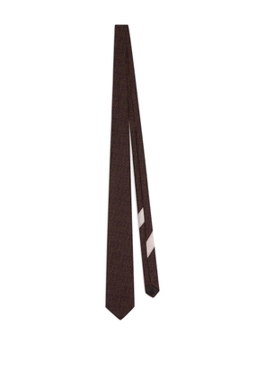 DRIES VAN NOTEN wool-blend tie - Brown