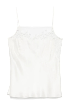 Carine Gilson lace-detailed pyjama top - White