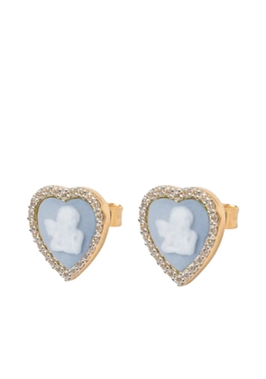 Cameo & Beyond Sparkling Cherubs stud earrings - Gold