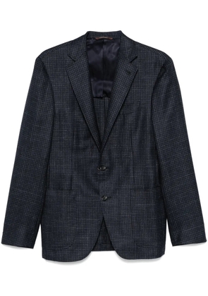 Canali houndstooth-pattern blazer - Blue