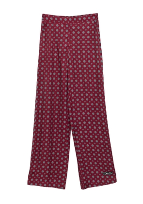 Erika Cavallini geometric-print trousers - Red