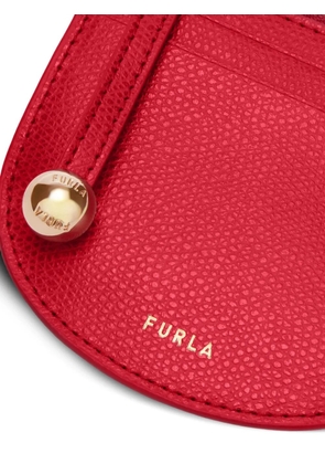 Furla small Laura curved cardholder - Red