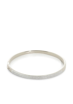 Monica Vinader Essential diamond pave bangle - Silver