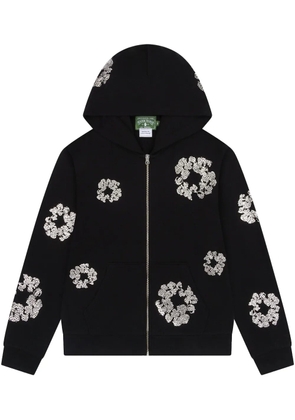 Denim Tears Swarovski Wreath 'Black' zip hoodie