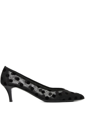 ISABEL MARANT Peleo polka-dot mesh pumps - Black