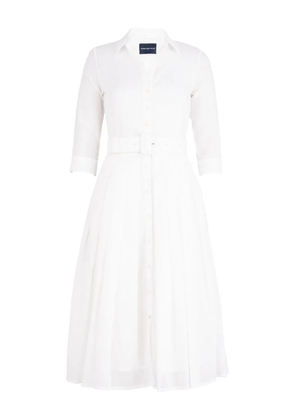 Samantha Sung Audrey belted shirt dress - White