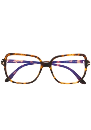 TOM FORD Eyewear oversized frame glasses - Brown