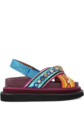 Kurt Geiger London Orson embellished sandals - Blue