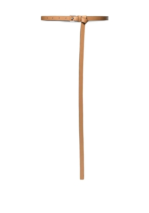 Michael Kors Collection leather knotted belt - Brown