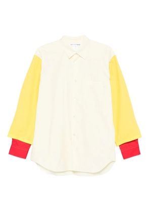Comme Des Garçons Shirt colour-block long-sleeved shirt - Neutrals