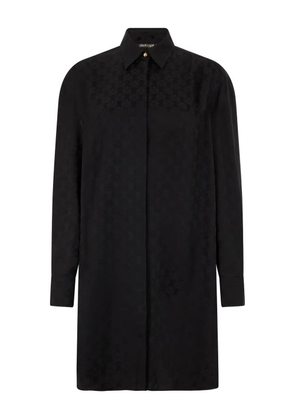 Roberto Cavalli long-sleeve shirt dress - Black
