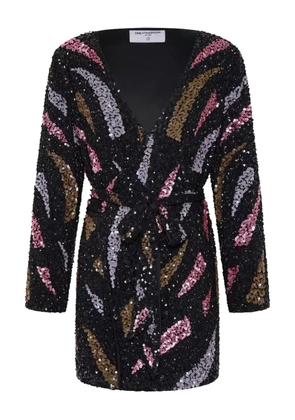 One Teaspoon Delusion sequin wrap dress - Black