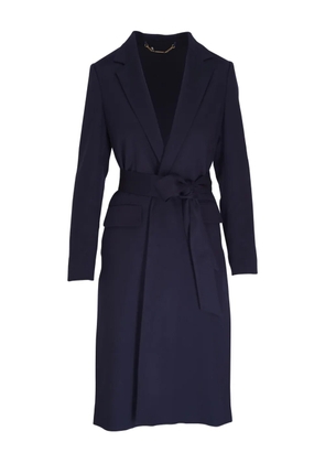 Kiton belted trench coat - Blue