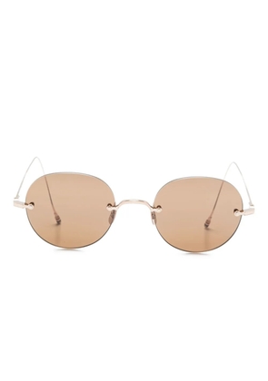 Thom Browne Eyewear 938A round-frame metal sunglasses - Gold