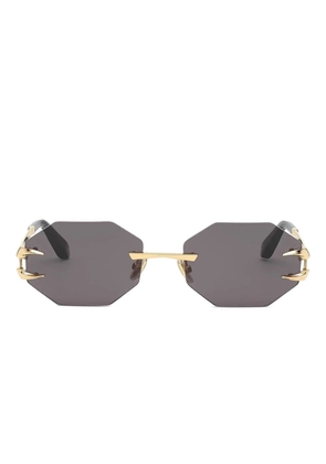 Roberto Cavalli geometric-frame sunglasses - Yellow