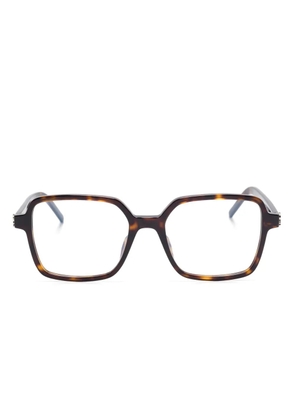 Saint Laurent Eyewear tortoiseshell-effect glasses - Black