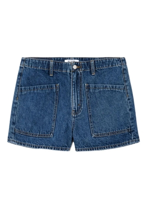 RE/DONE The Bender pocket-detail denim shorts - Blue