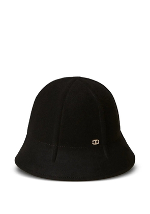 TWINSET embellished cloche hat - Black