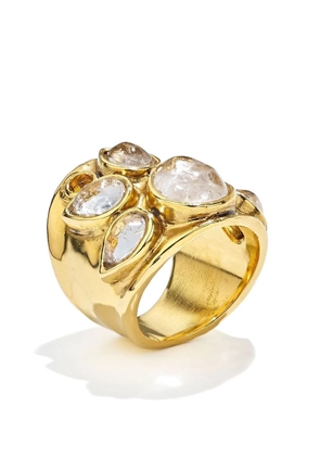 Goossens large Cachemire rock crystal ring - Gold