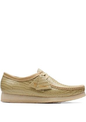 Clarks Originals Wallabee 'Maple Croc' derby shoes - Green