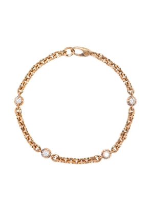 Lizzie Mandler Fine Jewelry 18kt yellow gold fluted white diamonds bracelet