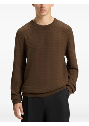 HUGO textured sneakers - Brown