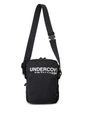 Undercover logo-print shoulder bag - Black