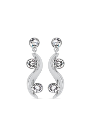 Oscar de la Renta gemstone-embellished drop earrings - Silver