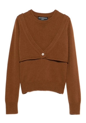 B.B. Walace cashmere crew-neck sweater - Brown