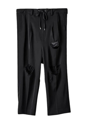 Takahiromiyashita The Soloist two-tuck 'Black' trousers